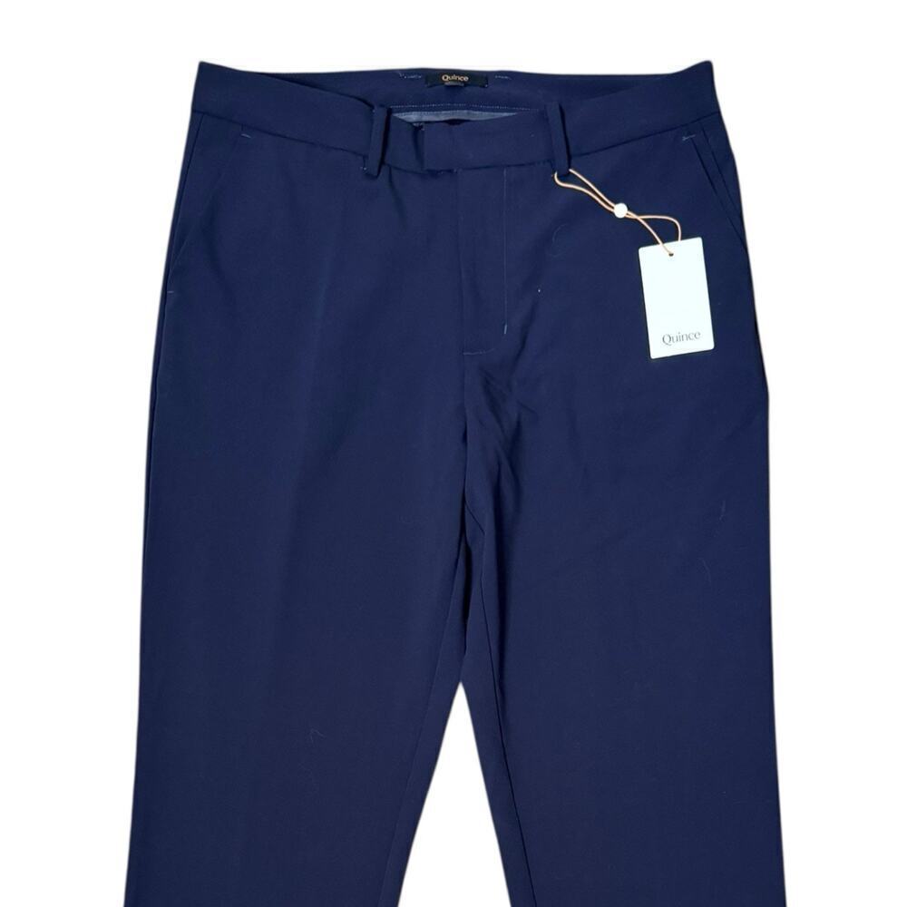 Quince NEW Mens Performance Stretch Dress Pants Slim Fit Navy Blue 32x34 - Picture 2 of 8
